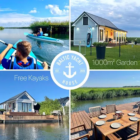 Baltic Waterfront Yacht House - Private Garden & Watersports Included Üdülőpark